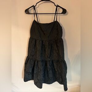 J. Crew Black Textured Dress